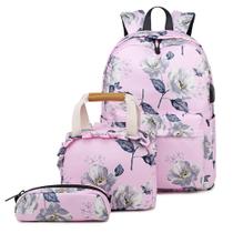 Mochila Usb Notebook Bolsa Necessarie Feminina Kit Escolar