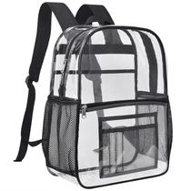 Mochila USPECLARE Clear Heavy Duty Transparent para escola Mochila USPECLARE Clear Heavy Duty Transparent para escola