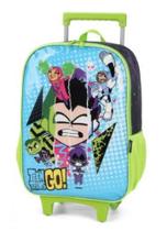 Mochila verde com rodinha teen titans go ic39702tg