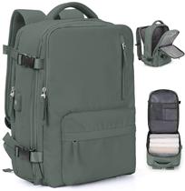 Mochila VGCUB Large Travel 40L com compartimento para laptop verde