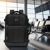 Mochila Viagem Bordo De Costas Masculina Executiva Notebook