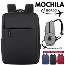 Mochila Viagem de Bordo Escolar À Prova D'água Executiva Notebook Reforçada