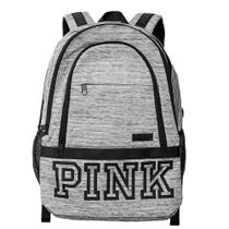 Mochila Victoria's Secret Collegiate Jet Lag Heather Cinza