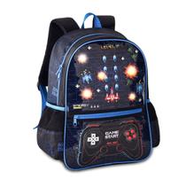 Mochila Video Game Com Luzes Bolsa Escolar Infantil Gamer