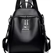 Mochila Vintage Feminina De Couro Macio Antifurto De Ombro Mochila Vintage Feminina De Couro Macio Antifurto De Ombro