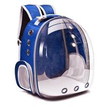 Mochila Visão Panorâmica Astronauta Transparente transporte Pet Azul