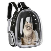 Mochila Visão Panorâmica Astronauta Transparente transporte Pet - Preto