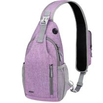 Mochila Voova Small Crossbody Sling Bag roxa 38x18x8cm Mochila Voova Small Crossbody Sling Bag roxa 38x18x8cm
