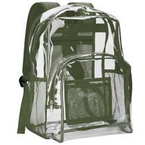 Mochila Vorspack Clear PVC Transparente Heavy Duty Green