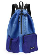 Mochila WANDF Swim Mesh Drawstring Wet Pocket azul Mochila WANDF Swim Mesh Drawstring Wet Pocket azul