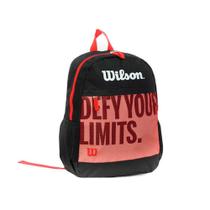 Mochila Wilson 25L Defy Your Limits Esportiva Preto Vermelho Bolsa Escolar Faculdade Notebook