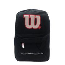 Mochila Wilson Sporting Goods Co Unissex Preto Branco Vermelho TAMANHO:UN