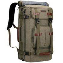 Mochila WITZMAN Canvas Vintage Travel para laptop de 17 polegadas verde