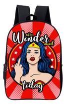 Mochila Wonder Today Mood Escolar Premium Faculdade Aluno