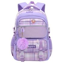 Mochila WYCY Kids School para meninas, bolsa grande, roxa