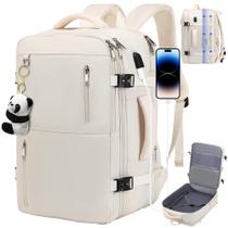 Mochila XJ-HOME Extra Large Carry On 45L à prova d'água bege