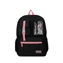 Mochila Xtrem Notebook 15pol Feminina Cleveland Preta e Rosa Mochila Xtrem Notebook 15pol Feminina Cleveland Preta e Rosa