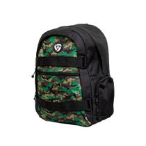 Mochila Yins Kids Preto Camuflado Preto/musgo