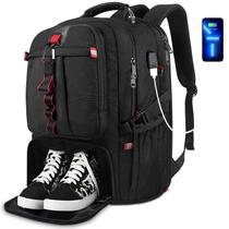 Mochila YOREPEK Gimnasio con Compartimento para Zapatos para Laptop de 17" USB Negra Mochila YOREPEK Gimnasio con Compartimento para Zapatos para Laptop de 17" USB Negra