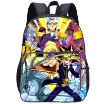 Mochila Yu Gi Oh Yugis Mutos Anime School para crianças 30x13x40cm