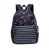 Mochila Yupe Escolar Feminina Preta