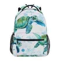 Mochila ZOEO Sea Turtles Teal para meninos e meninas de 3 a 5 anos Mochila ZOEO Sea Turtles Teal para meninos e meninas de 3 a 5 anos