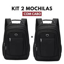 Mochilas Casuais com Alça Superior Kit com 2 Unidades, Ótimas para o Dia a Dia Mochilas Casuais com Alça Superior Kit com 2 Unidades, Ótimas para o Dia a Dia