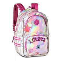 Mochilas costas Juvenil Luluca Holográfica LU2458