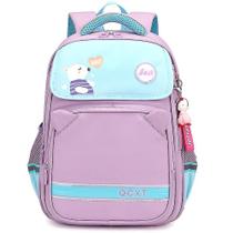 Mochilas desenhos animados de alta qualidade para meninas e alunos do ensino fundamental mochilas escolares roxas Mochilas desenhos animados de alta qualidade para meninas e alunos do ensino fundamental mochilas escolares roxas