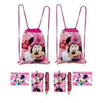 Mochilas Disney Mickey e Minnie Mouse Drawstring Plus L