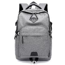 Mochilas lazer estudante campus mochila cinza