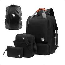 Mochilas Masculinas Kit 3 pçs Dilinx Shoulder Bag + Estojo