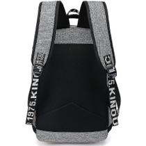 Mochilas mochila roxa usb carregando bolsa escolar de estudante de lazer