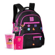 Mochilas Rebecca Bonbon RB Costas Juvenil Meninas Chaveiro