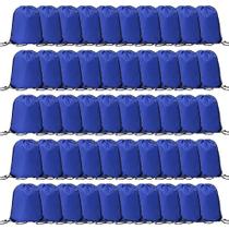 Mochilas saco com cordão CODOBON, 50 unidades, poliéster azul royal