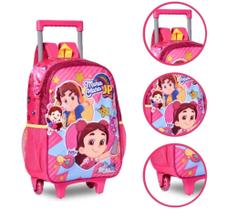 Mochilete 16 maria clara e jp mochila de rodinha rosa escolar infantil menina clio Mochilete 16 maria clara e jp mochila de rodinha rosa escolar infantil menina clio