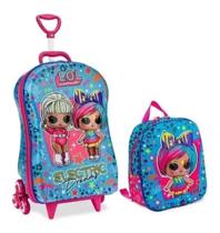 Mochilete 3D Lol Eletric + Lancheira 3d Lol Eletric Maxtoy