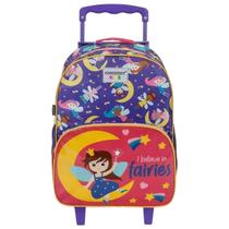 Mochilete Infantil Feminina Container Fada Violeta - 60668