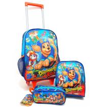 Mochilete Infantil Kit Escolar Lancheira Estojo Dr3502Kt