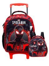 Mochilete + Lancheira Kit Spider Man Homen Aranha 42x30x15cm