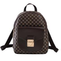 Mochilinha Feminina com Estampa de Bolinhas e Losango Mochilinha Feminina com Estampa de Bolinhas e Losango