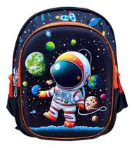 Mochilinha infantil para escola creche passeio para menino e menina de costas tam P astronauta Mochilinha infantil para escola creche passeio para menino e menina de costas tam P astronauta