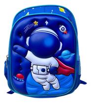 Mochilinha infantil para escola creche passeio para menino e menina de costas tam P astronauta Mochilinha infantil para escola creche passeio para menino e menina de costas tam P astronauta