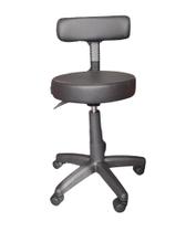 Mocho Giratório com Encosto- PRETO