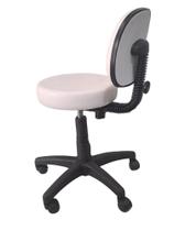 Mocho Giratório com Encosto Regulável- BRANCO