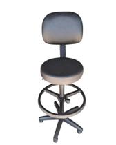 Mocho Giratório com Encosto Regulável- PRETO