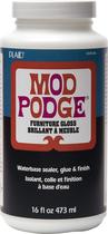 Mod Podge Selante, Cola e Acabamento à Base de Água para Móveis (16 oz), Acabamento Brilhante CS15126