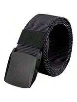 Moda Cinto Largo Masculino Nylon Fivela de Plástico