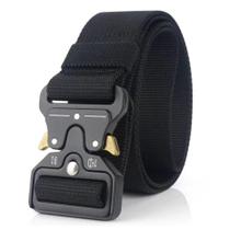 Moda Cinto Largo Masculino Nylon Fivela Liga de Zinco e Engate Rápido Moda Cinto Largo Masculino Nylon Fivela Liga de Zinco e Engate Rápido