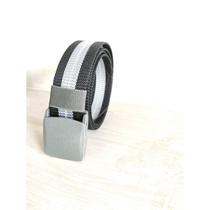 Moda Cinto Masculino Largo De Nylon Com Fivela De PVC Plástico